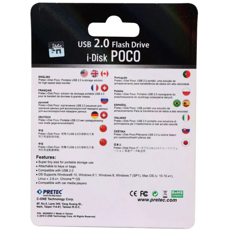 فلش 8 گیگ پرتک Pretec i-Disk Poco